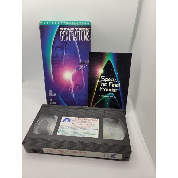 Sealed Vintage Star Trek Generations Wideacreen VHS Tape 1995 - Picture 7 of 9